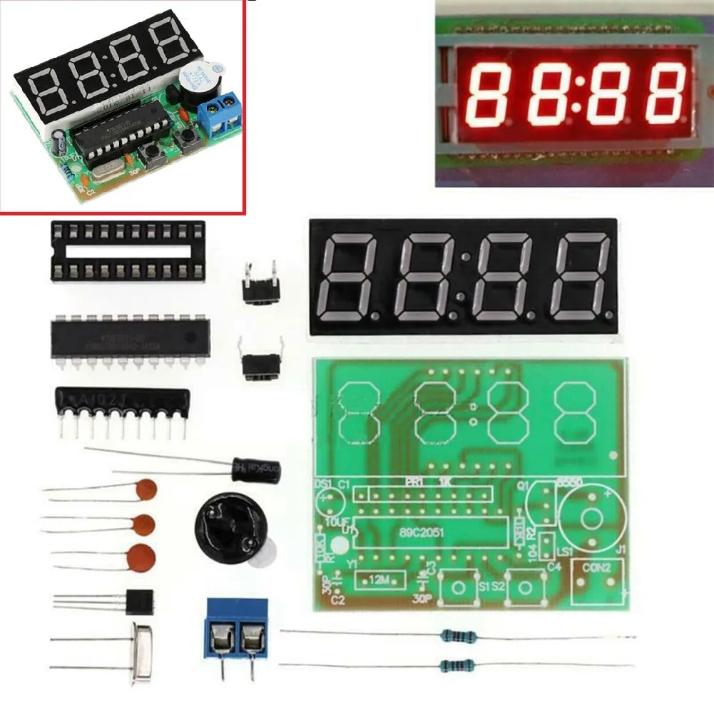 Power Tools Skills - 4-bit Digital Clock DIY Soldering Practice
