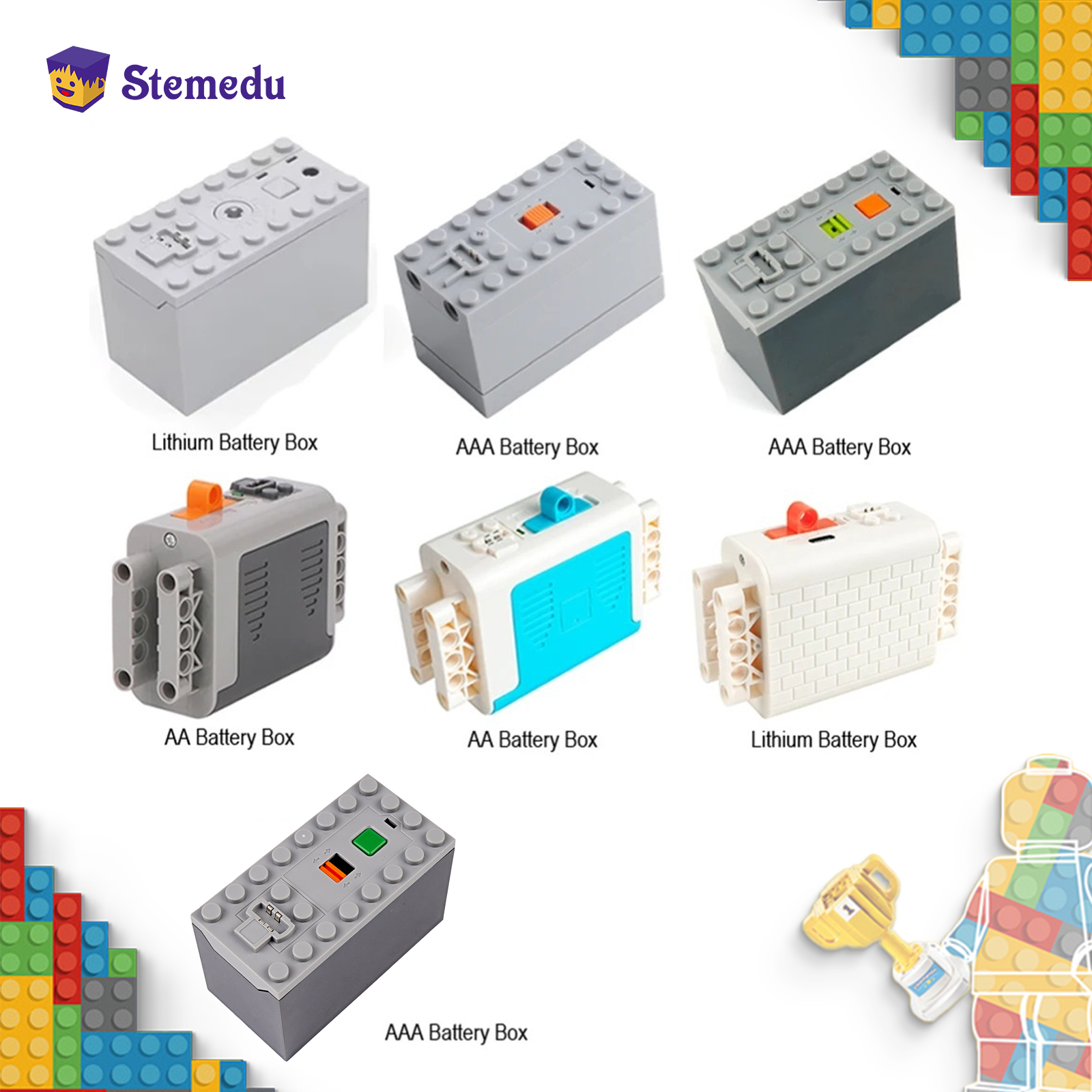 Power Tools Used - MOC Rechargeable AA /AAA Battery Box
