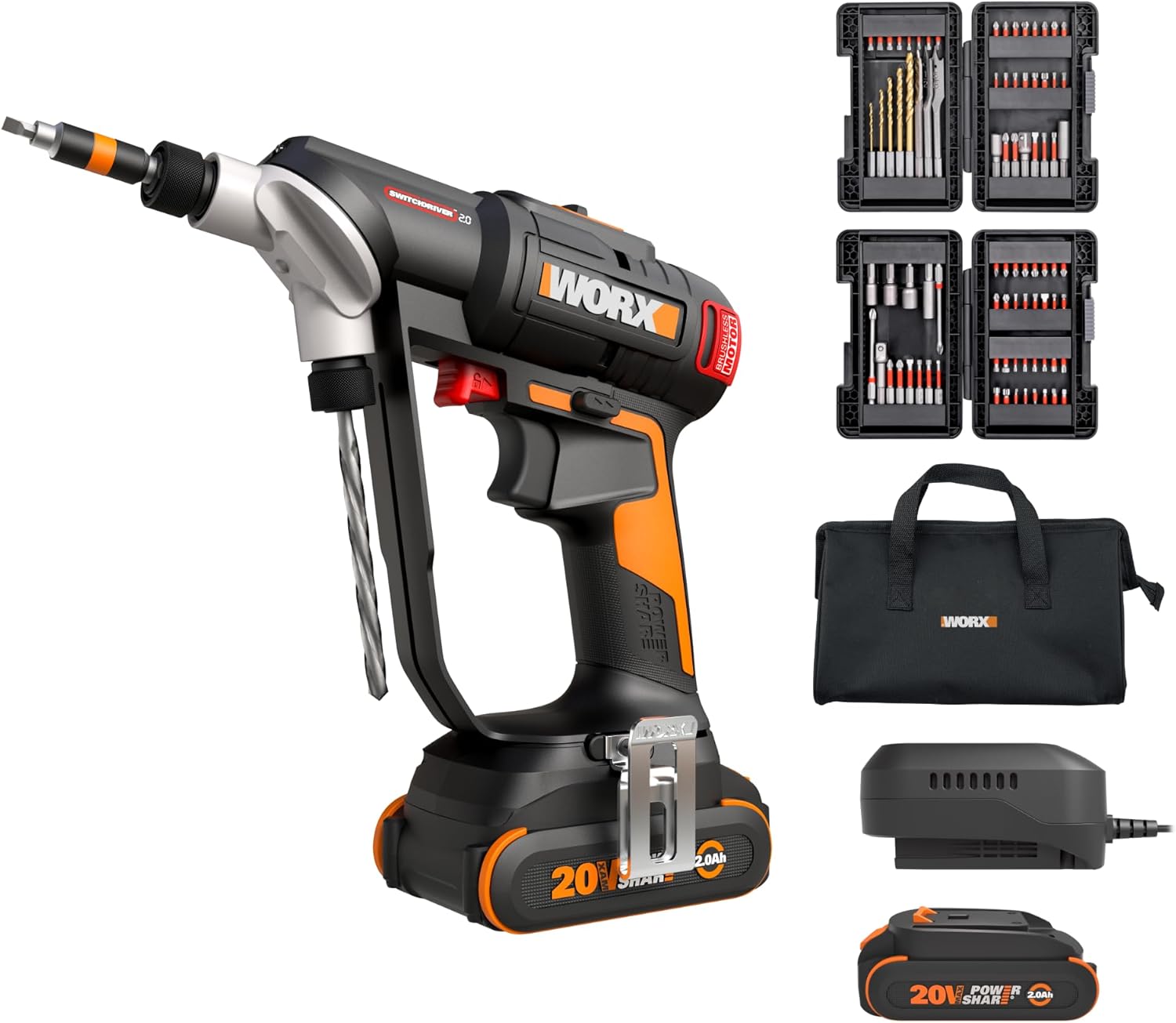 Cordless Drill Driver - 20V Cordless Drill Driver, 445 in·lb