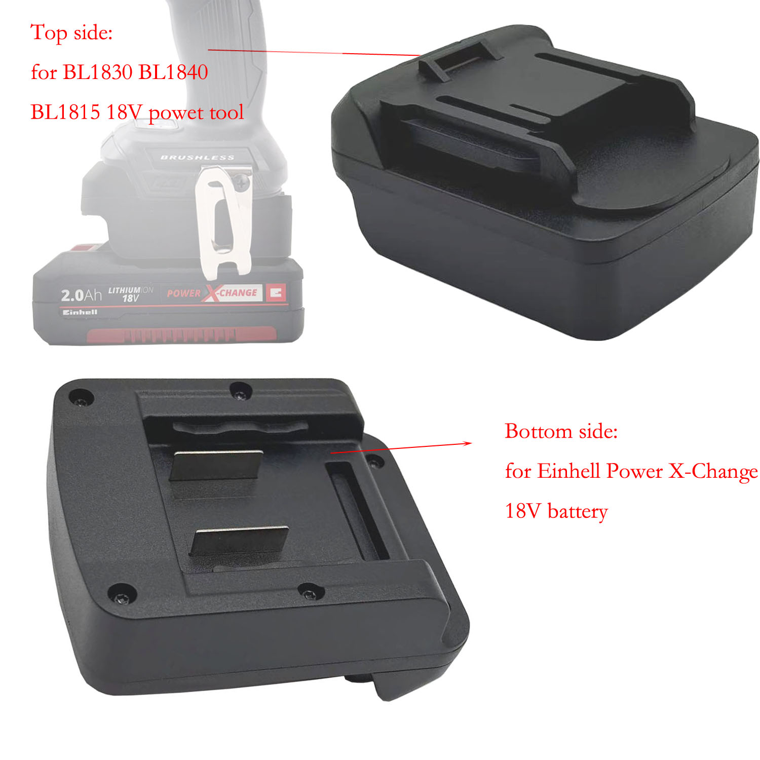 Power Xchange Tools - Battery Adapter Converter For Einhell Power