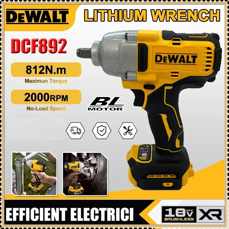Power Tools Used - DeWalt Brushless Electric Wrench DCF892 1/2Inch