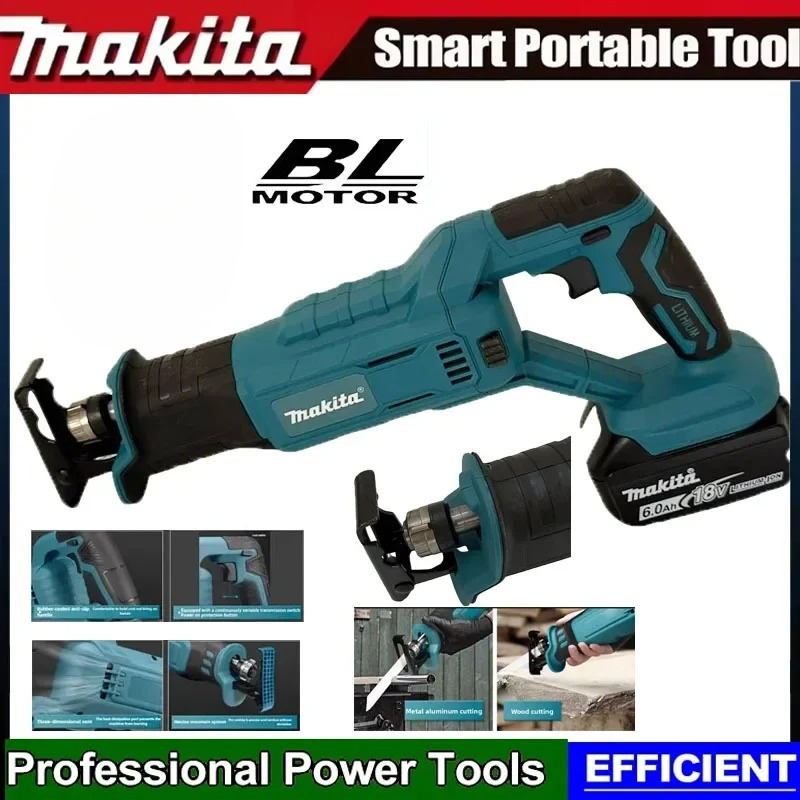 Power Tools Used - Makita High-Power Brushless Reciprocating Saw Cutting