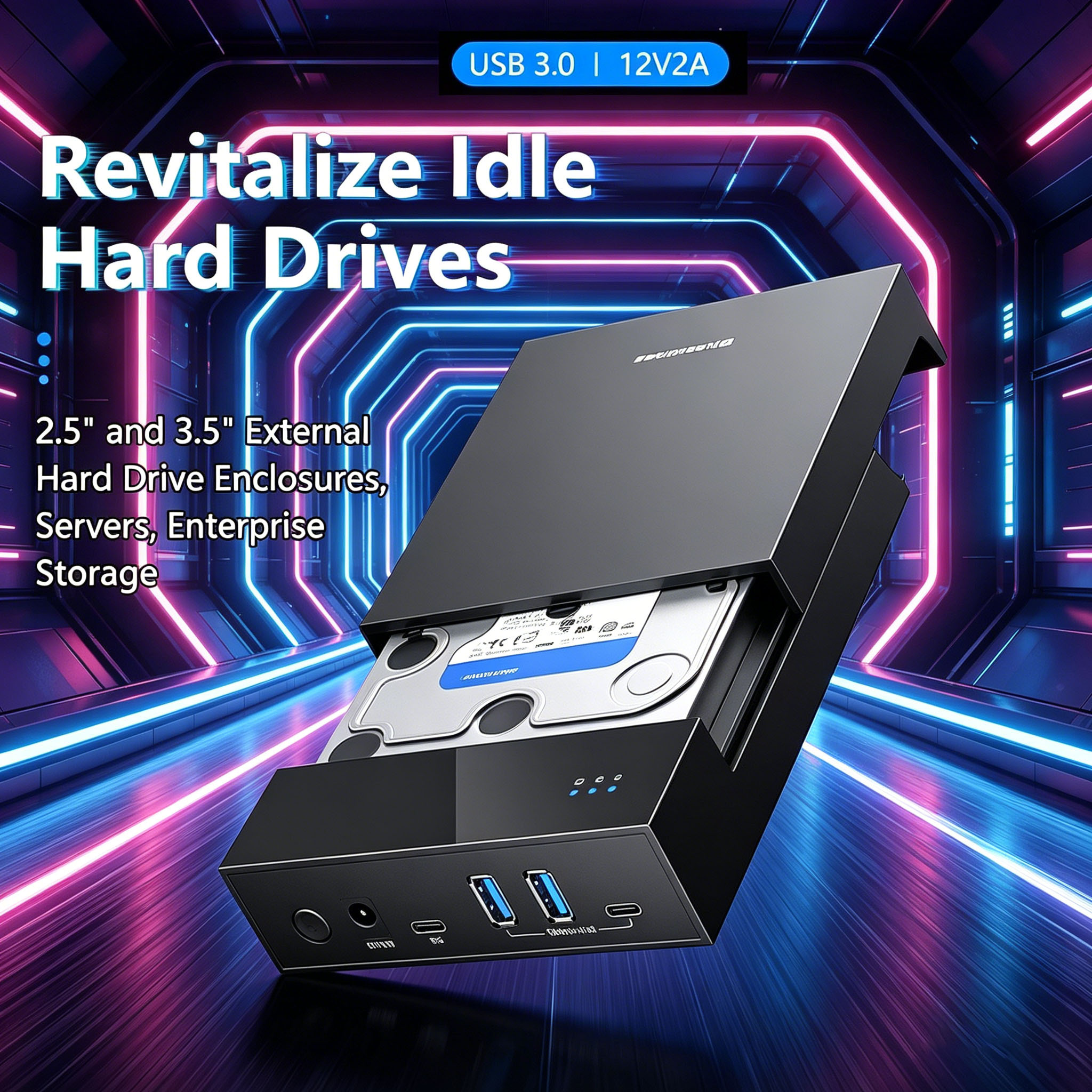 Sturdy 2.5/3.5 HDD/SSD Enclosu - огляд і ціна Power Tools Microsoft