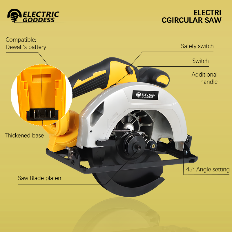 5000rpm 7inch Cordless Yellow  - огляд і ціна Power Tools Yellow