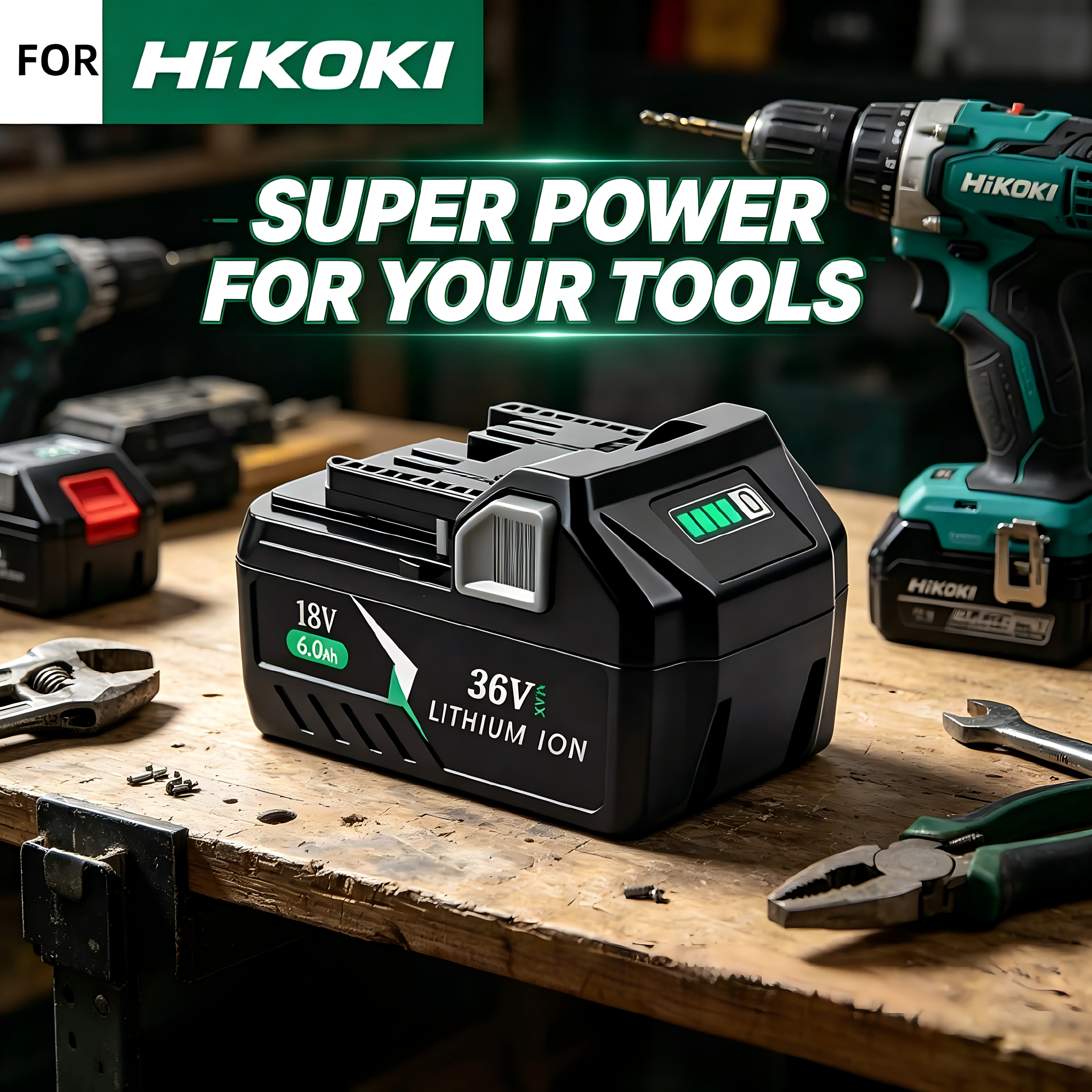New 18V 36V 6.0Ah For HiKOKI H - огляд і ціна Power Tools Hikoki