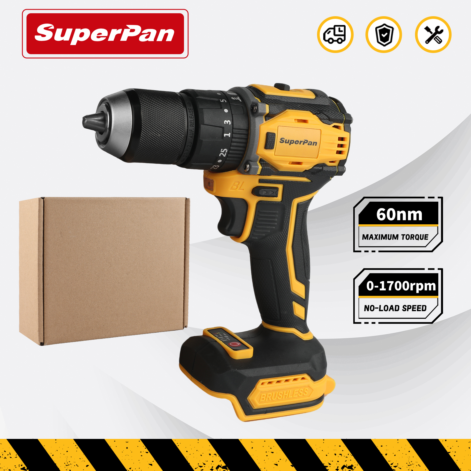 20V Brushless Cordless Drill D - огляд і ціна Cordless Drill Driver