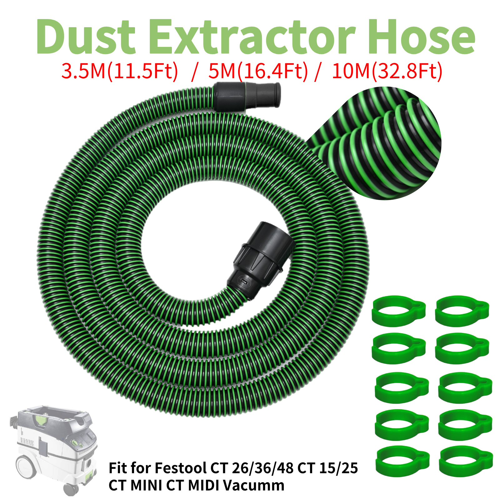 Dust Extractor Hose D27/32x3.5 - огляд і ціна Power Tools Used