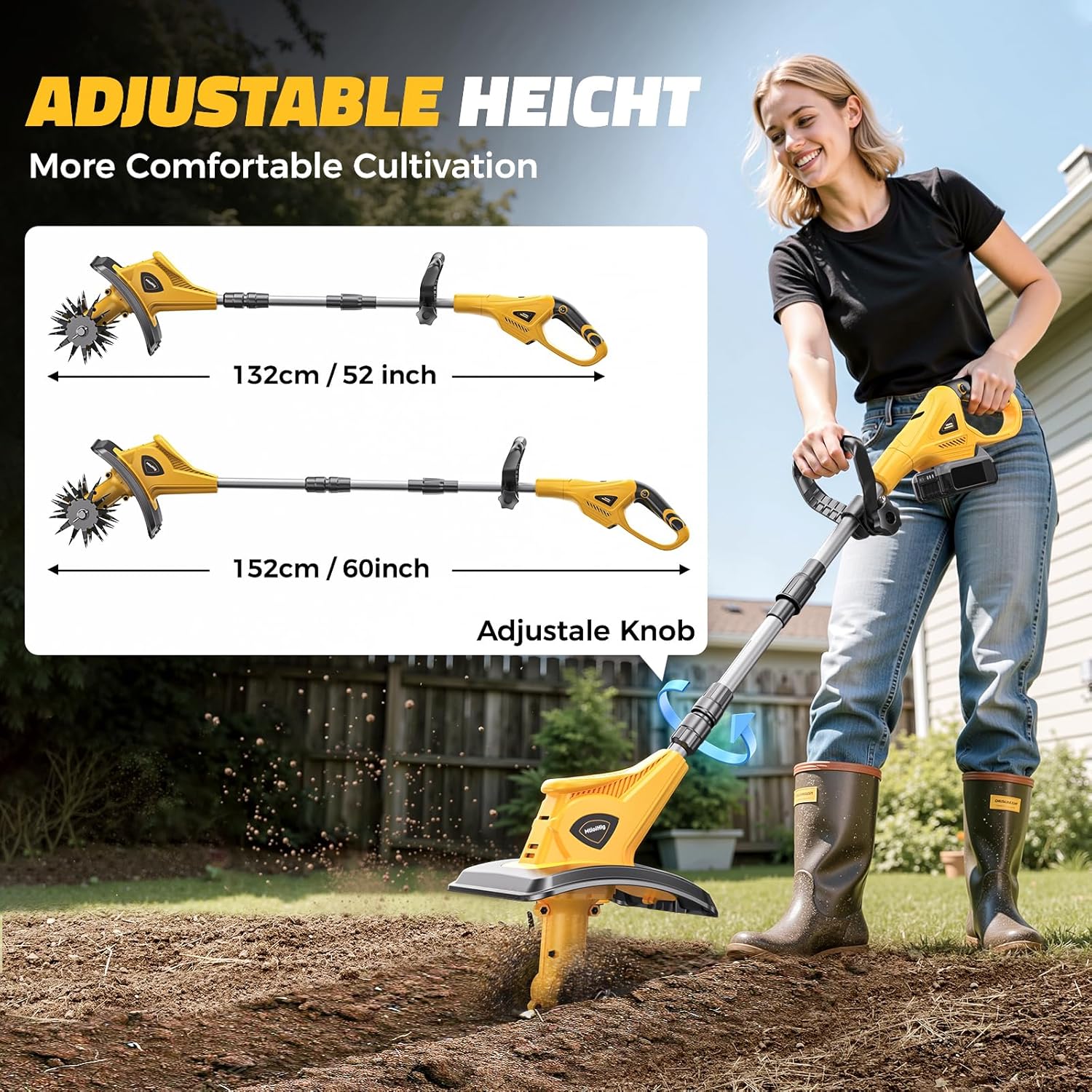 Cordless Tiller Cultivator Com - огляд і ціна Power Tools And Hand Tools