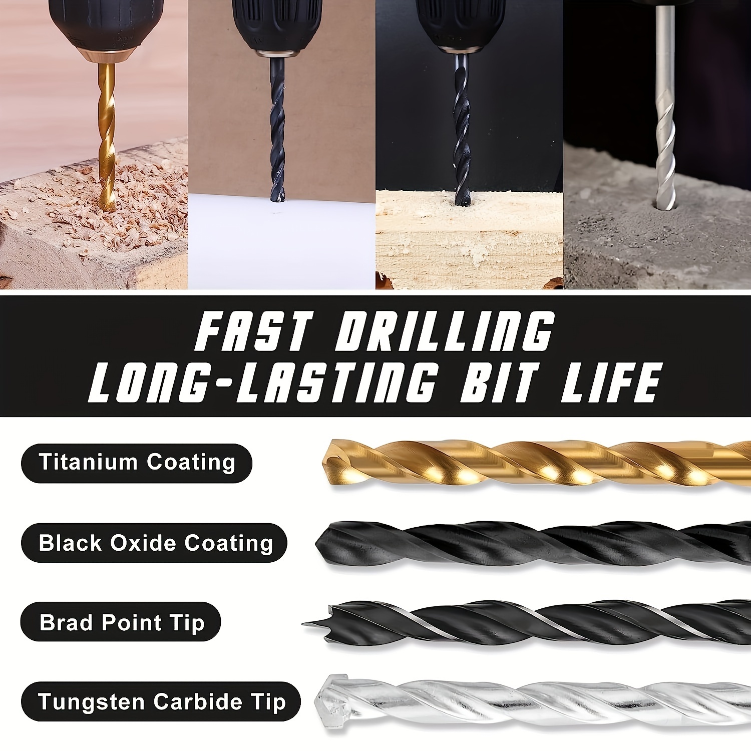 Drill Bit Set, 246pcs for Cord - огляд і ціна Cordless Drill Driver