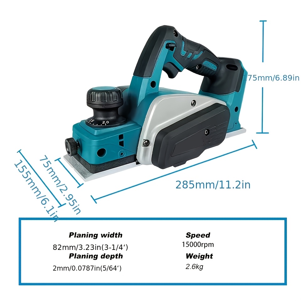 Brushless Cordless Electric Wo - огляд і ціна Planer Handheld Electric