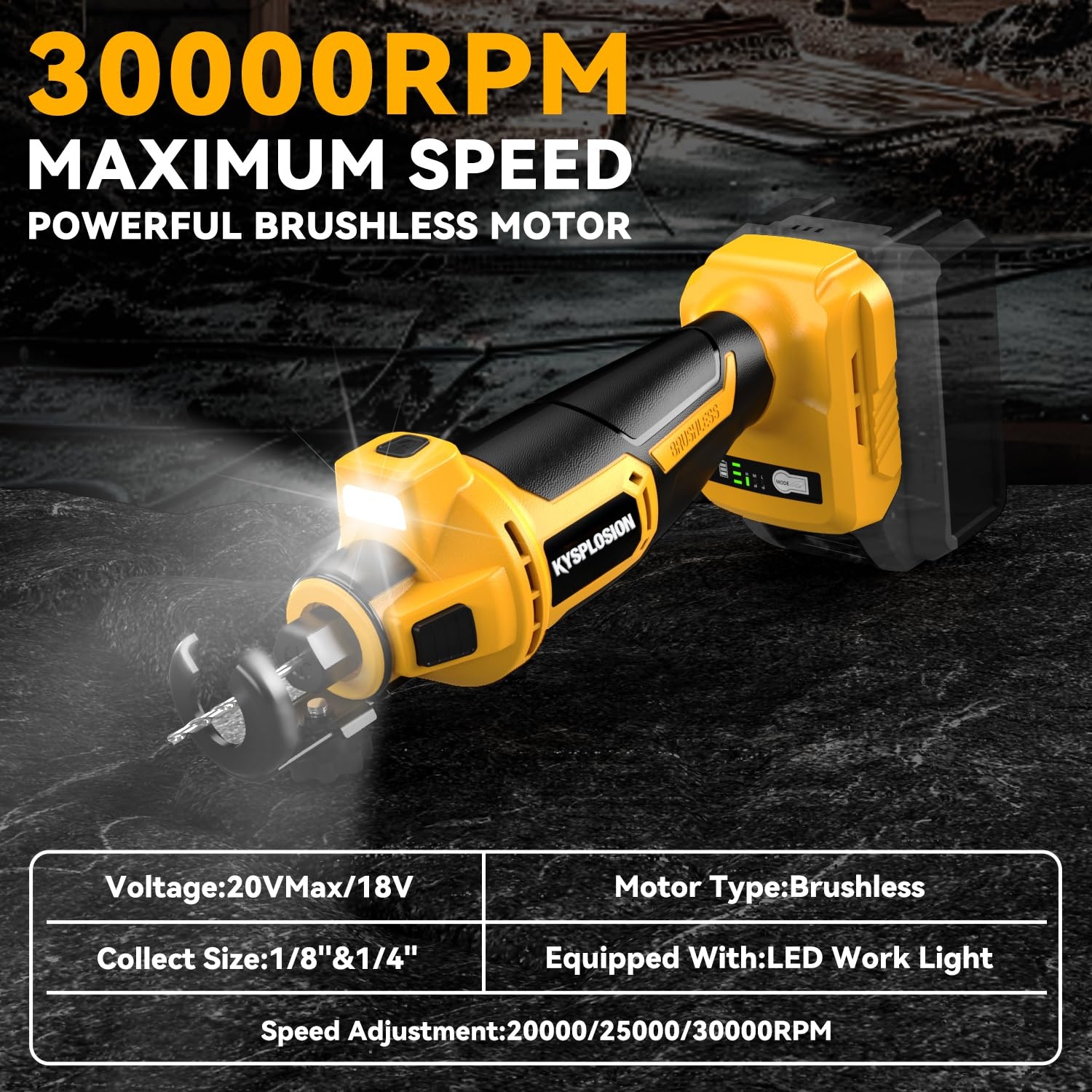 3 Gears Brushless Electric Dry - огляд і ціна Power Tools Used