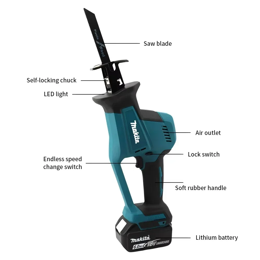 Makita DJR189 18V Cordless Ele - огляд і ціна Power Tools Used