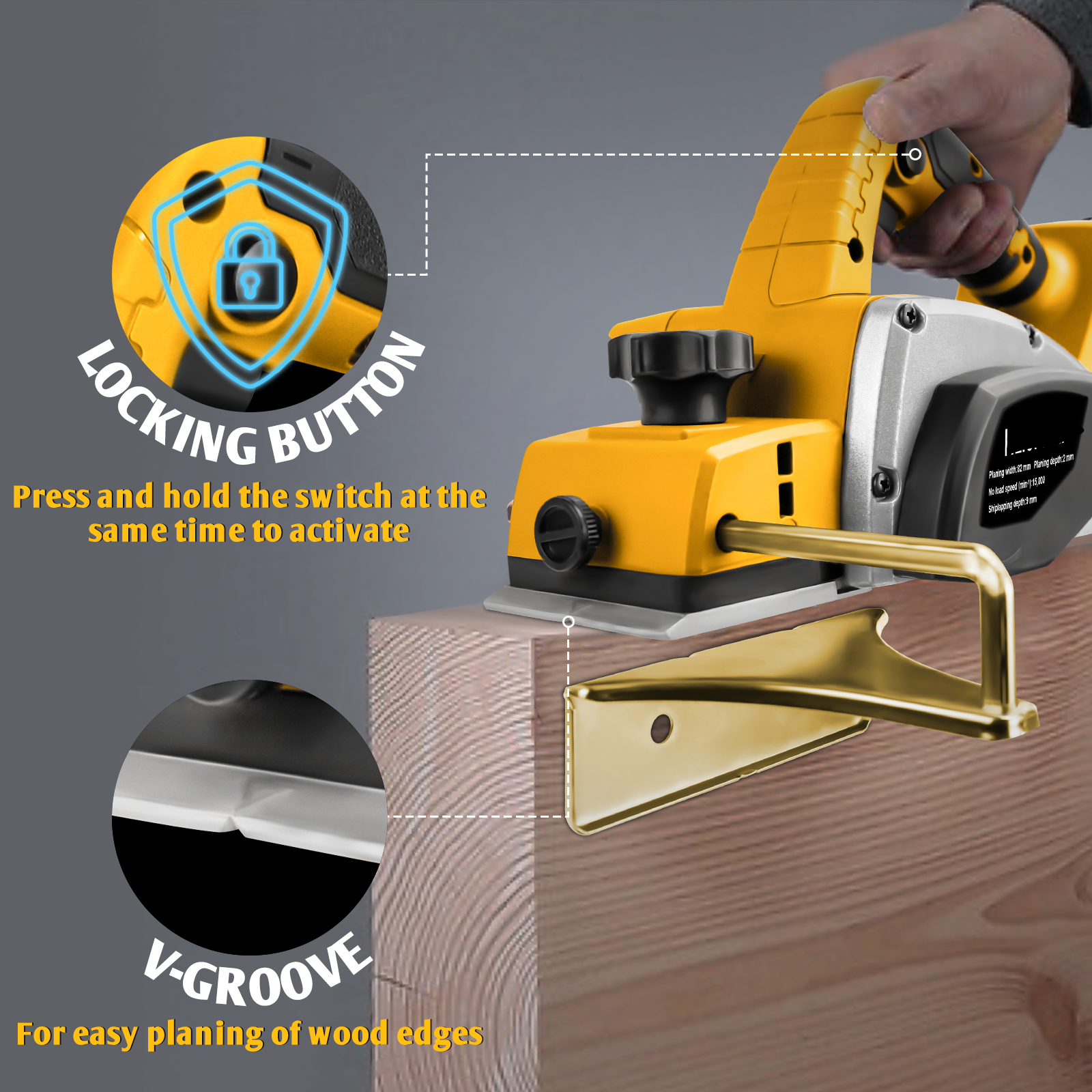 Electric Hand Planer for Dewal - огляд і ціна Planer Handheld Electric