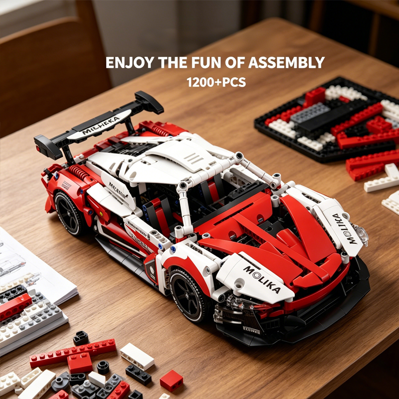 1200PCS Mechanical Sports Car  - огляд і ціна Power Tools Skills