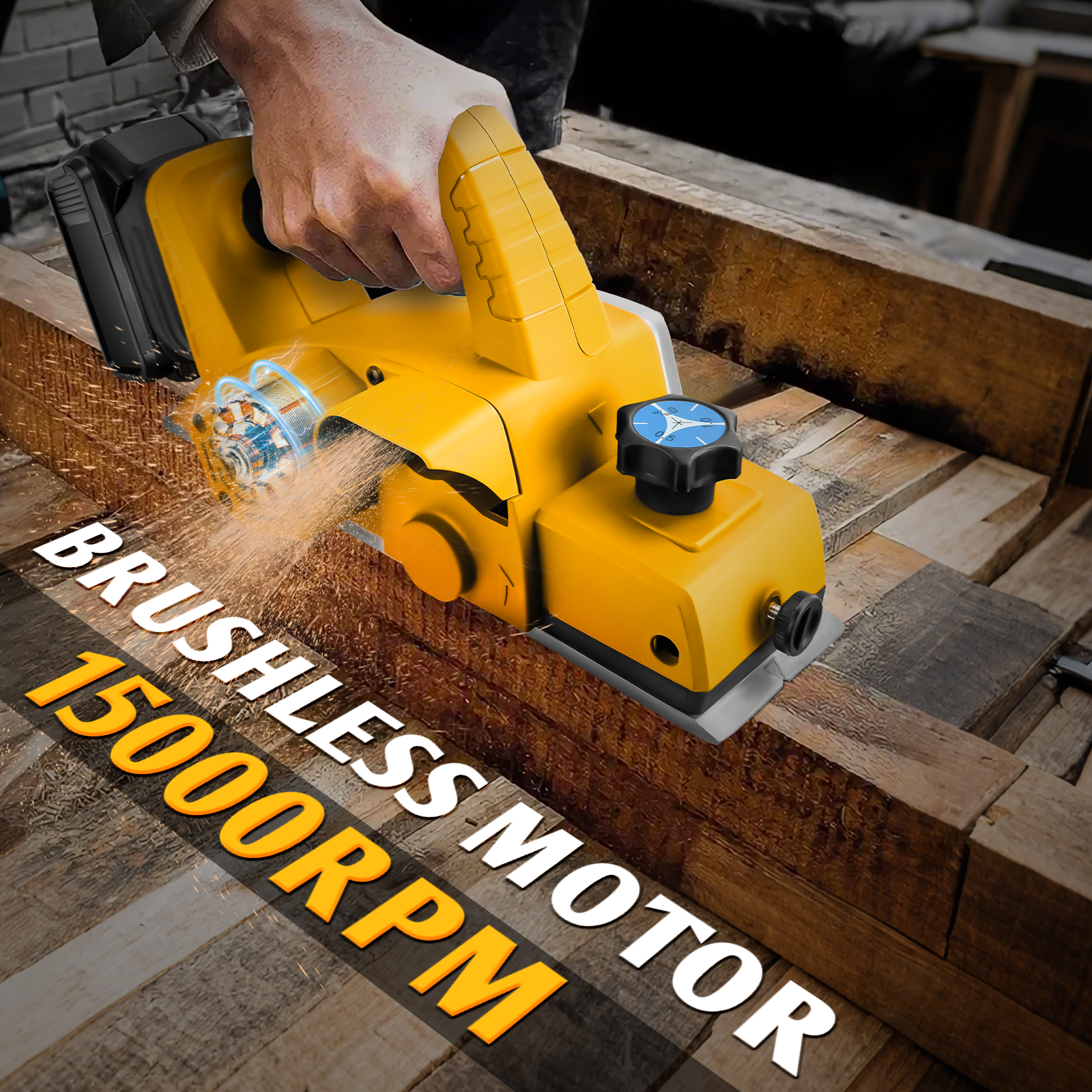 Brushless Electric Planer 82mm - огляд і ціна Planer Handheld Electric