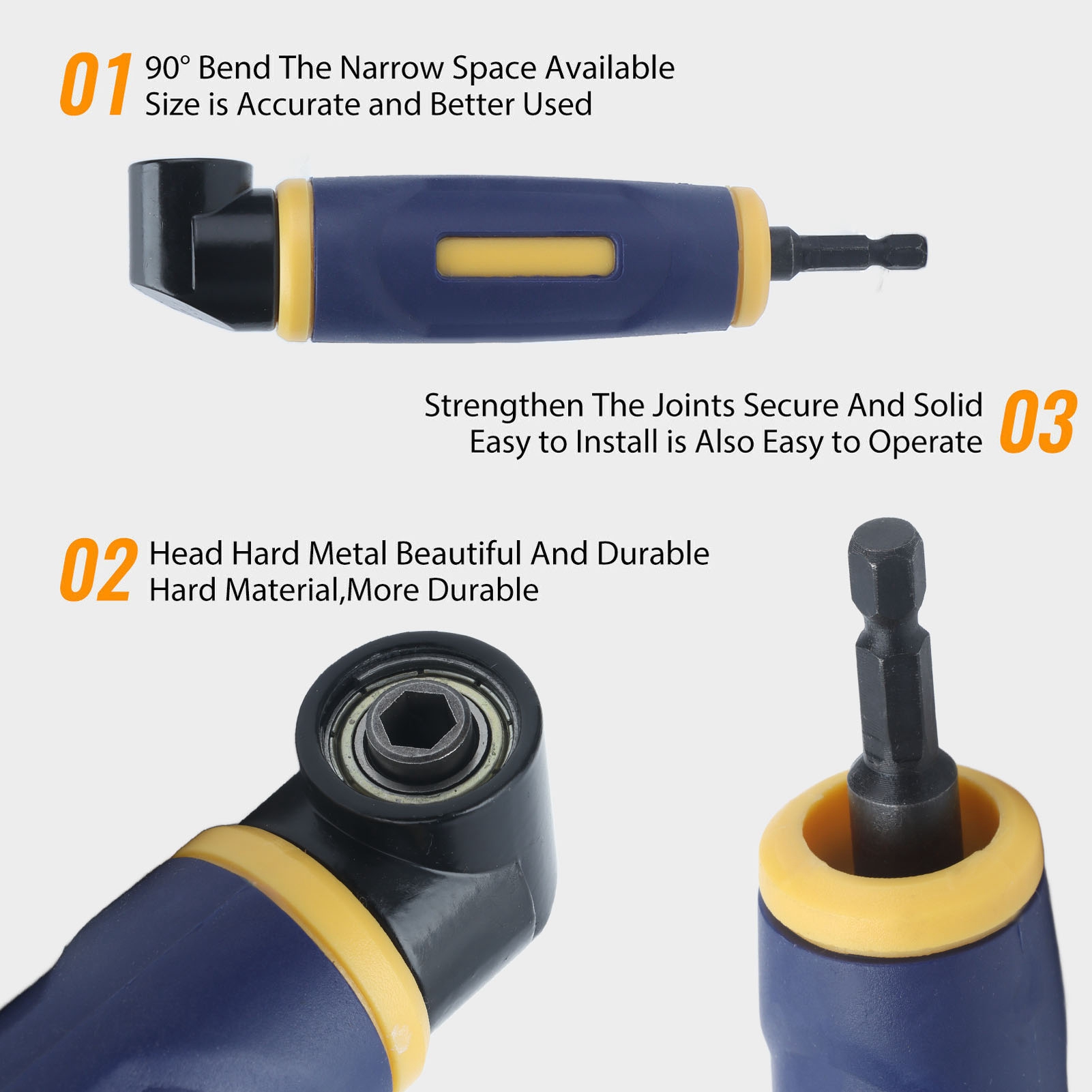 Right Angle Drill Adaptor 90 D - огляд і ціна Power Tools Yellow