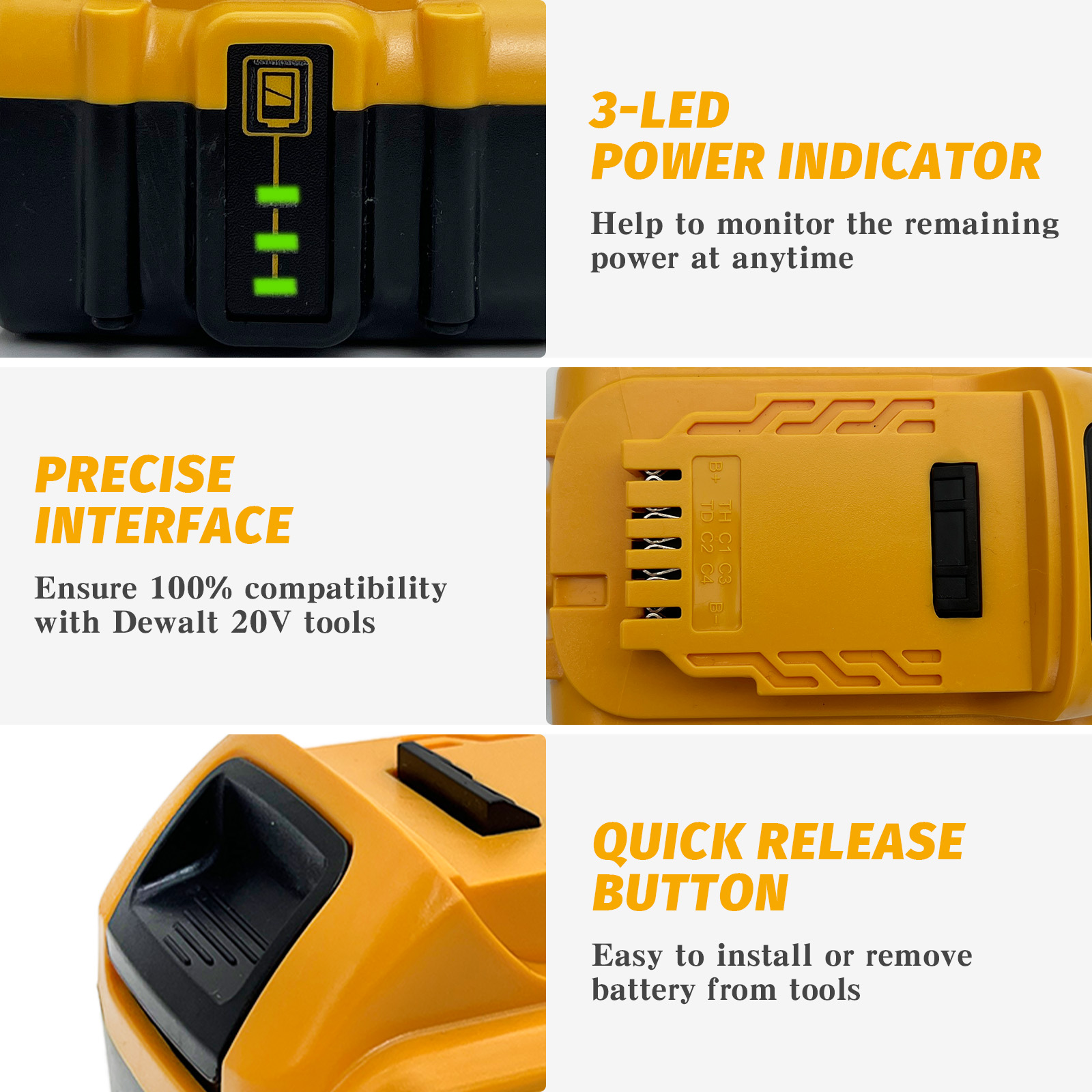 20V 8.0Ah Lithium-ion Replacem - огляд і ціна Power Tools Used